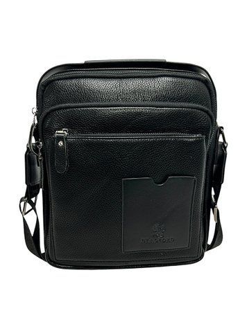 Чоловіча сумка через плече з екошкіри Bradford B8919-3 чорна 24 х 28 х 5 BB8919-3-CHORNYI фото