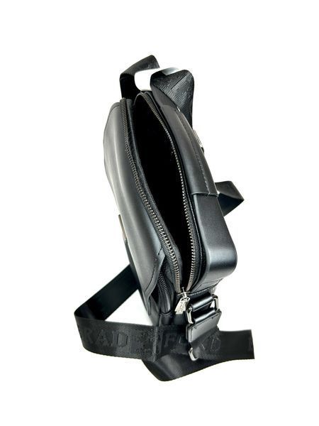 Чоловіча сумка з еко-шкіри Bradford 8937-2 чорна 21 x 17 x 7 8937-2 фото
