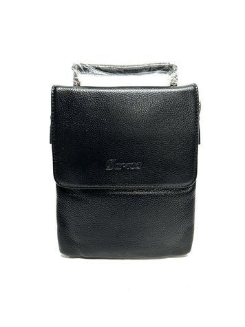 Чоловіча сумка Darvoz з натуральної шкіри 9918-1 чорна 18.5&times;23&times;4.5 9918-1 фото